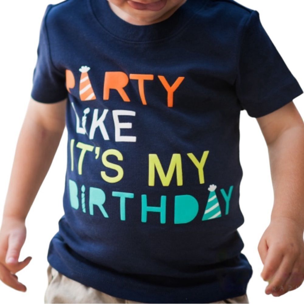 🔥 5 for $30 🔥 Carter’s “Party like it’s my birthday” Short Sleeve T-shirt | 5T